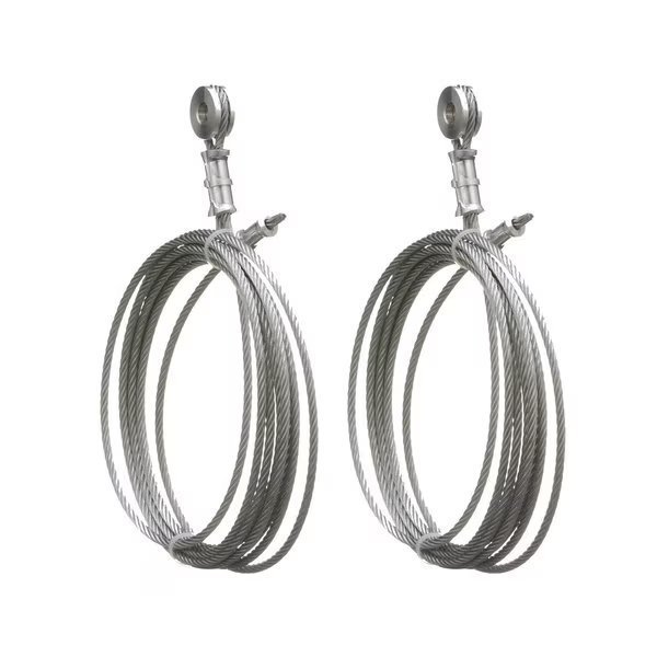 1/8” x 130” 7 x 19 Steel Truck Door Cables, 1/4” Spool Eye, Dura-Lift, Mfr#: DLBAC1813014C